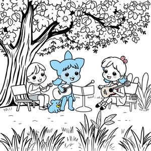 Libro para Colorear de Bluey y Amigos