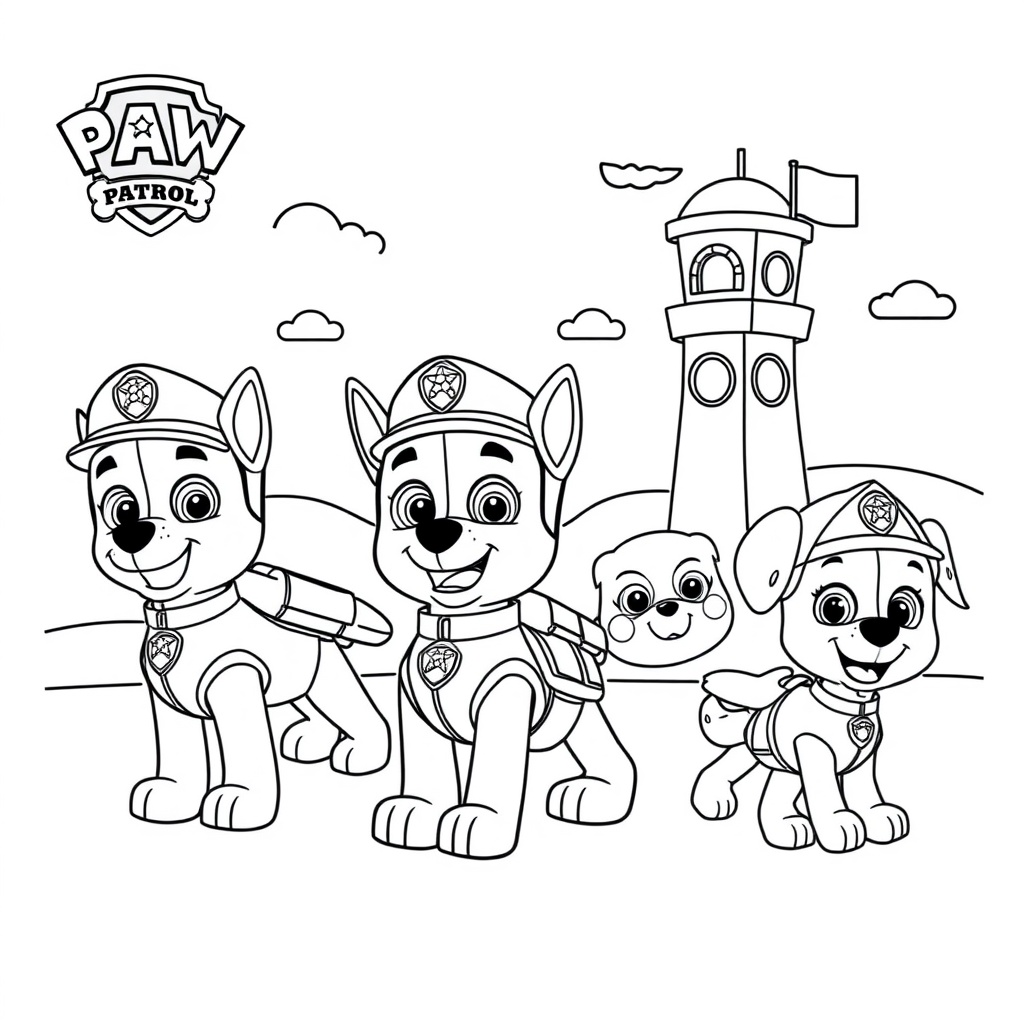 Libro de Colorear de La Patrulla Canina