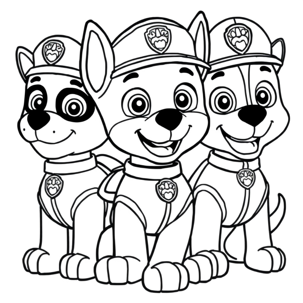 Libro para Colorear de Patrulla de Cachorros