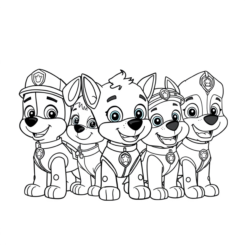 Libro para Colorear de La Patrulla Canina