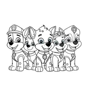 Libro para Colorear de La Patrulla Canina