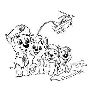 Libro de Colorear de la Patrulla Canina