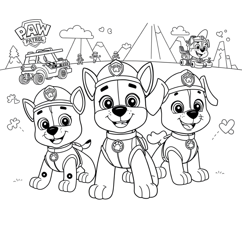 Libro para Colorear de PAW Patrol