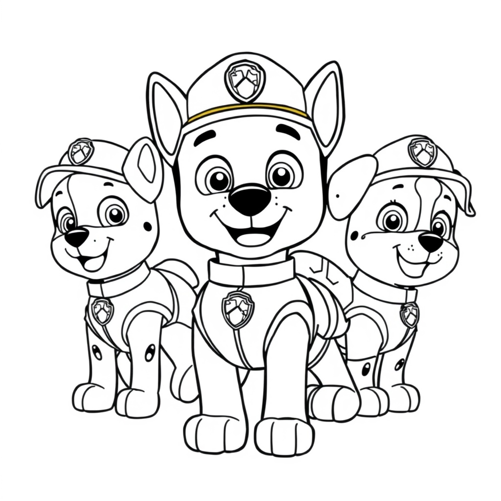 Libro para colorear: La Patrulla Canina