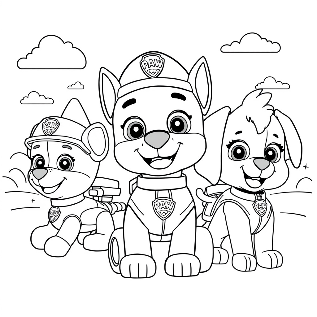 Libro para Colorear Patrulla Canina