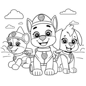 Libro para Colorear Patrulla Canina