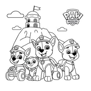 Libro para Colorear Patrulla Canina