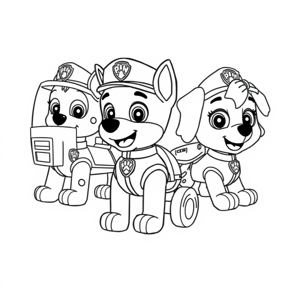 Libro para Colorear: Patrulla Canina