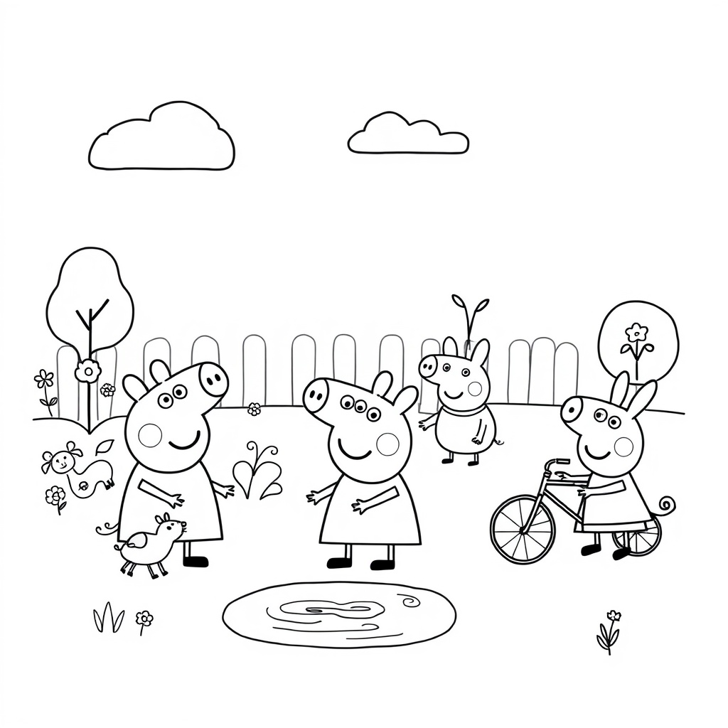 Libro para Colorear de Peppa Pig