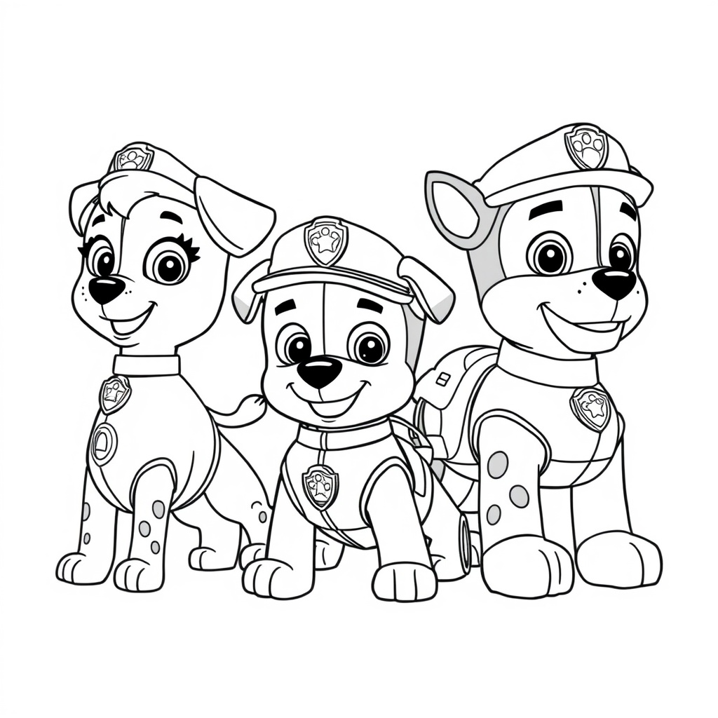 Libro para Colorear Patrulla Canina