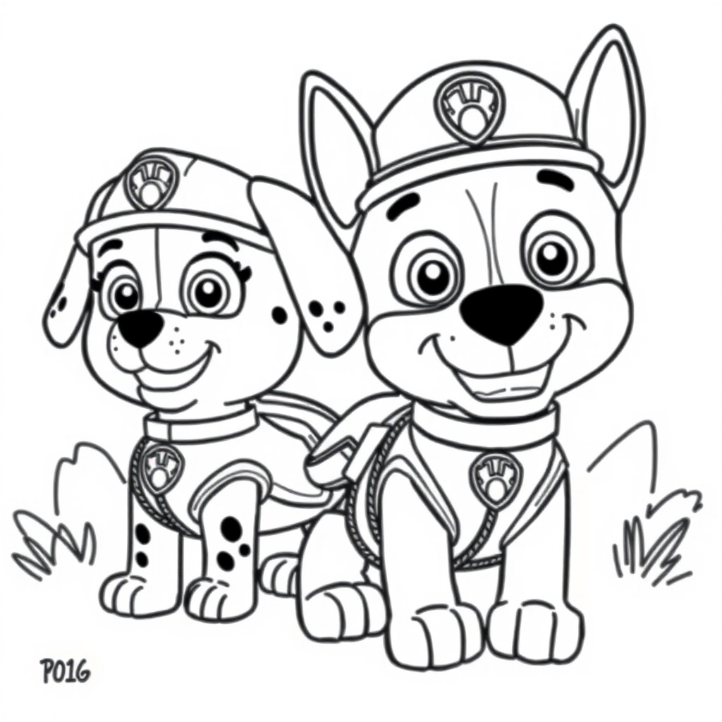 Libro para Colorear: Patrulla Canina - Héroes en Acción