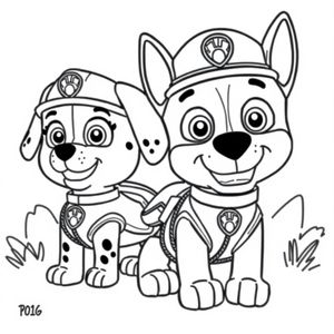 Libro para Colorear: Patrulla Canina - Héroes en Acción