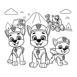 Libro para Colorear de Patrulla de Cachorros