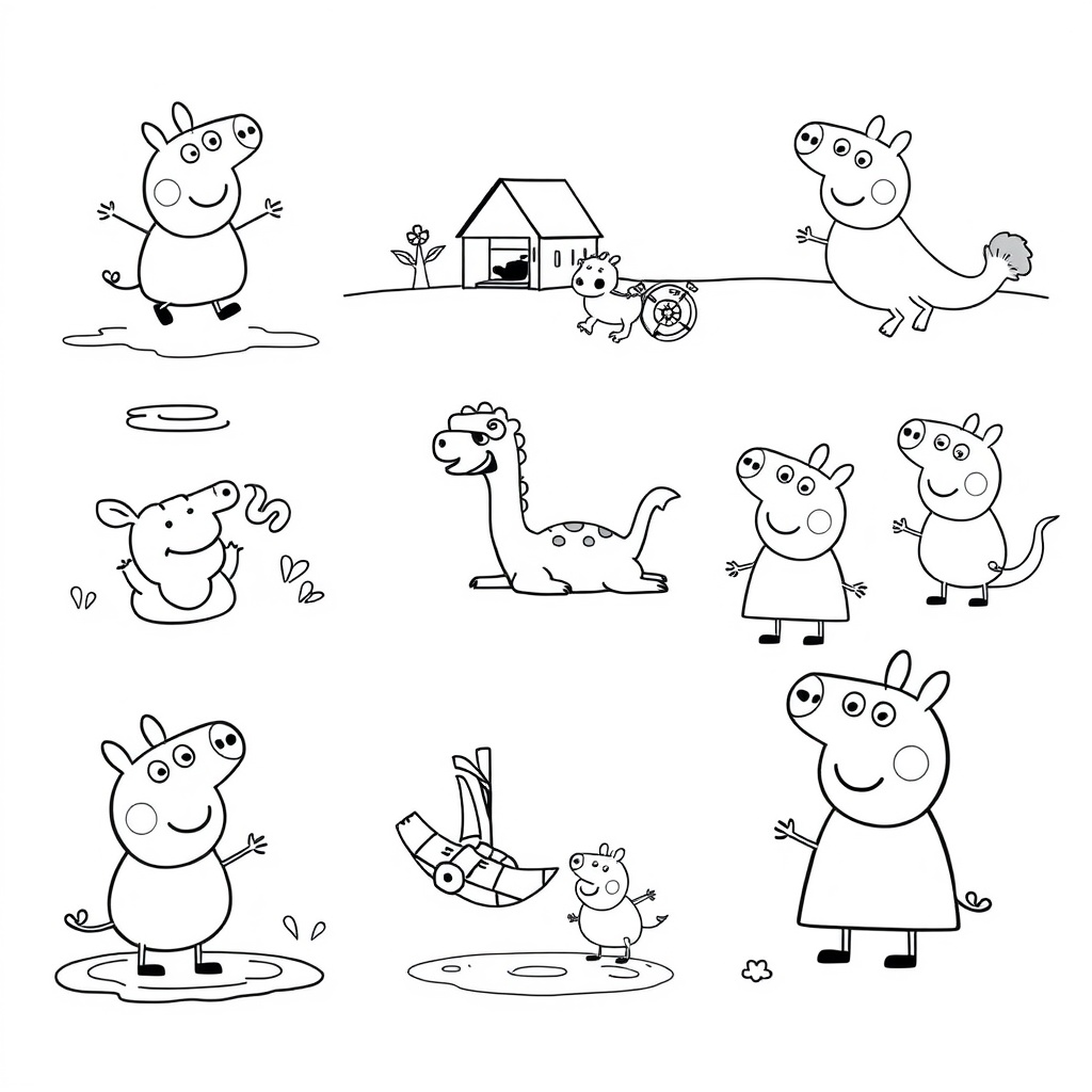 Libro para Colorear de Peppa Pig