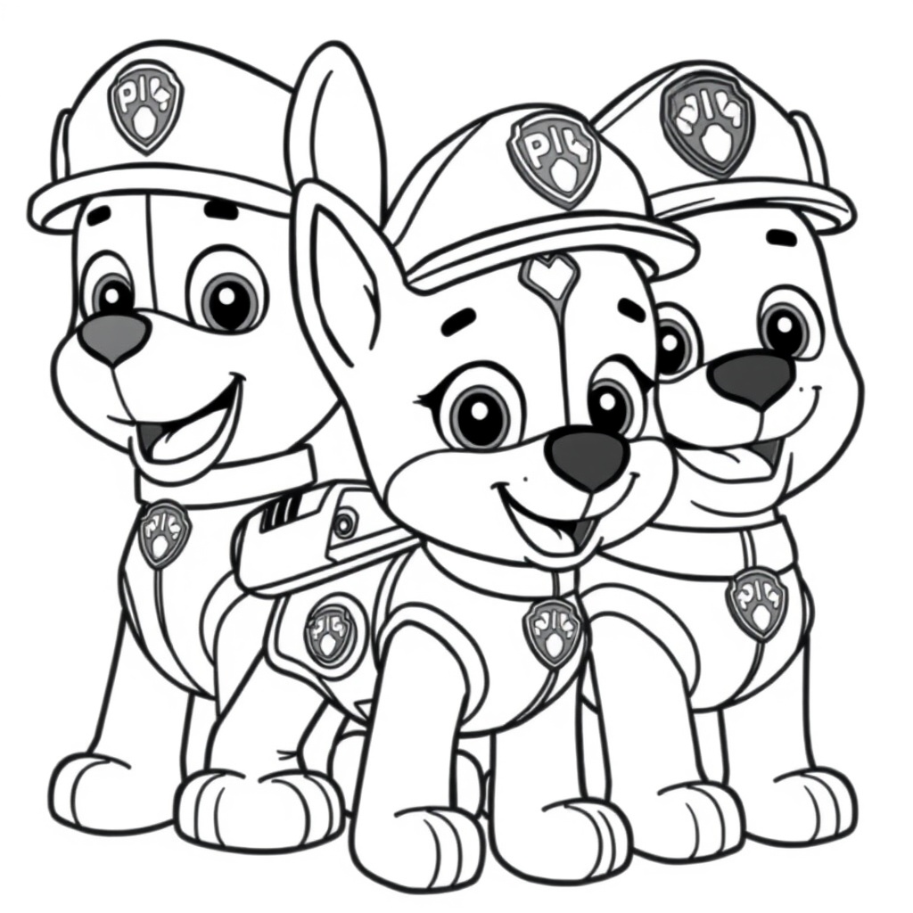 Libro para Colorear: Patrulla Canina en Acción