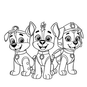 Página para Colorear Patrulla Canina