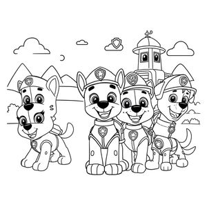 Libro para Colorear - Patrulla de Cachorros