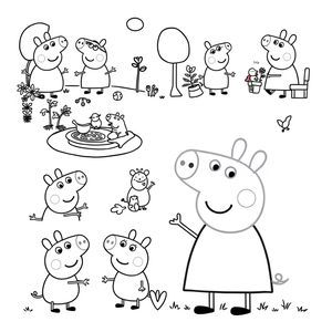 Libro para Colorear: Las Aventuras de Peppa