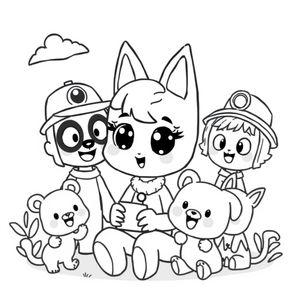 Libro para Colorear de Bluey