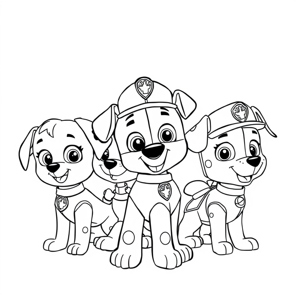 Libro para Colorear Guardianes de la Ciudad de PAW Patrol