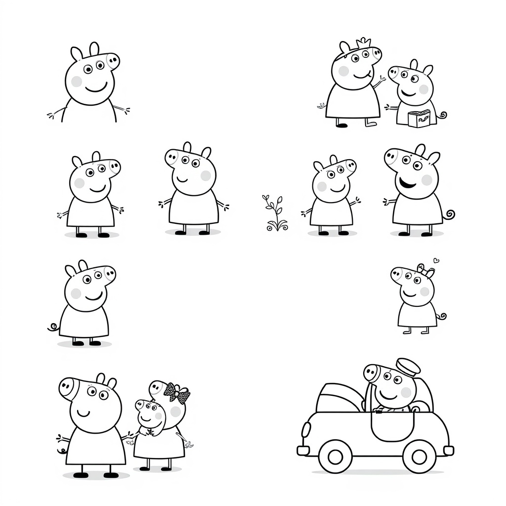 Libro de Colorear de Peppa Pig