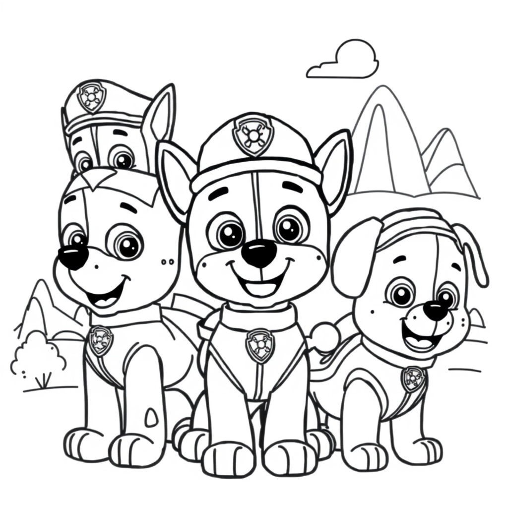 Libro para Colorear - Patrulla Canina