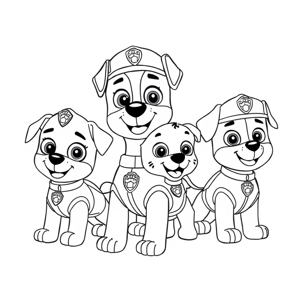 Libro para Colorear de Patrulla Canina