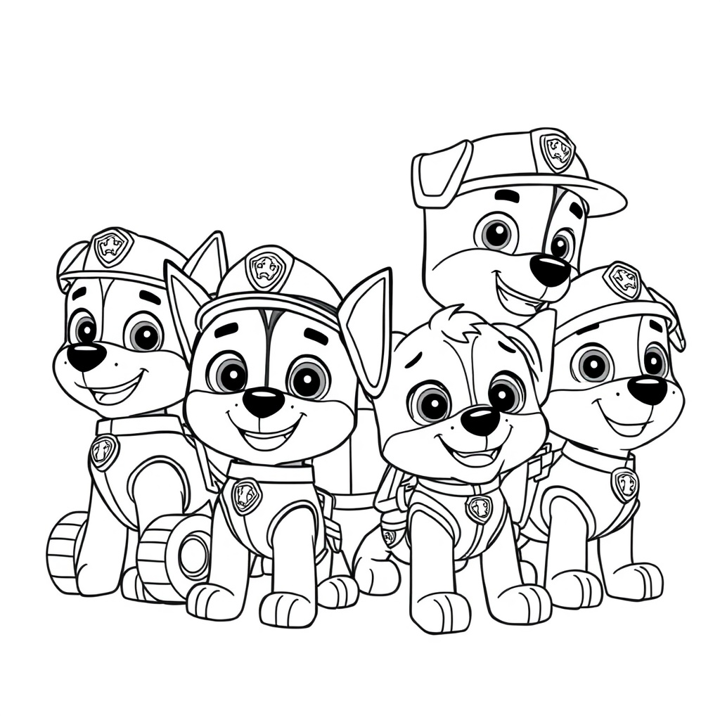 Kolorowanka Psi Patrol