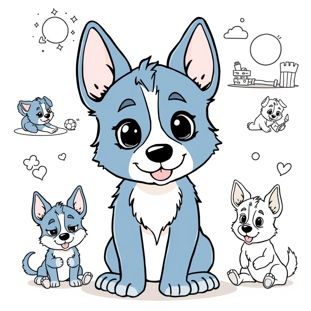 Libro para Colorear Bluey