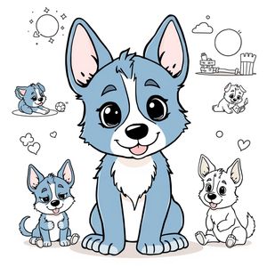 Libro para Colorear Bluey