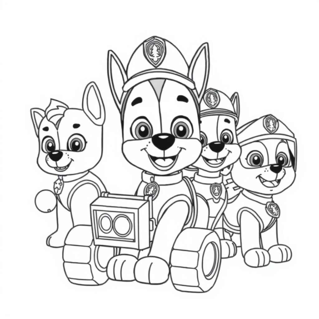 Guardianes de PAW Patrol para Colorear