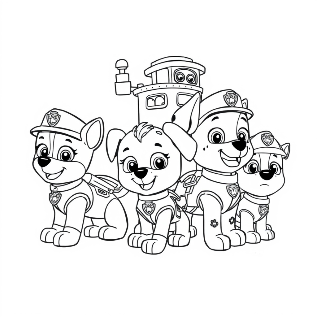 Kolorowanka Psi Patrol