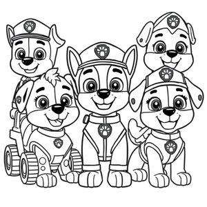 Libro para Colorear: Patrulla Canina