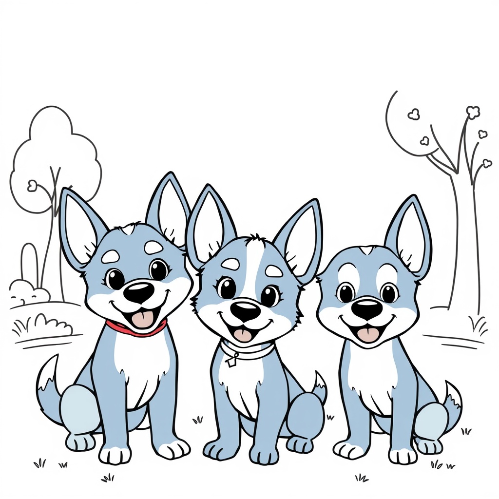 Libro para Colorear Bluey