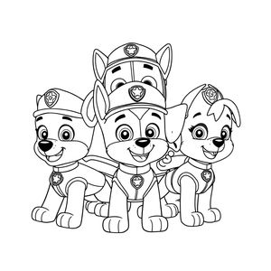 Patrulla de Cachorros - Libro para Colorear de Acción