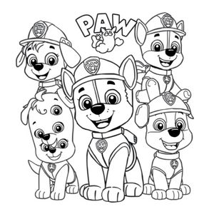 Libro para Colorear de los Guardianes de PAW Patrol