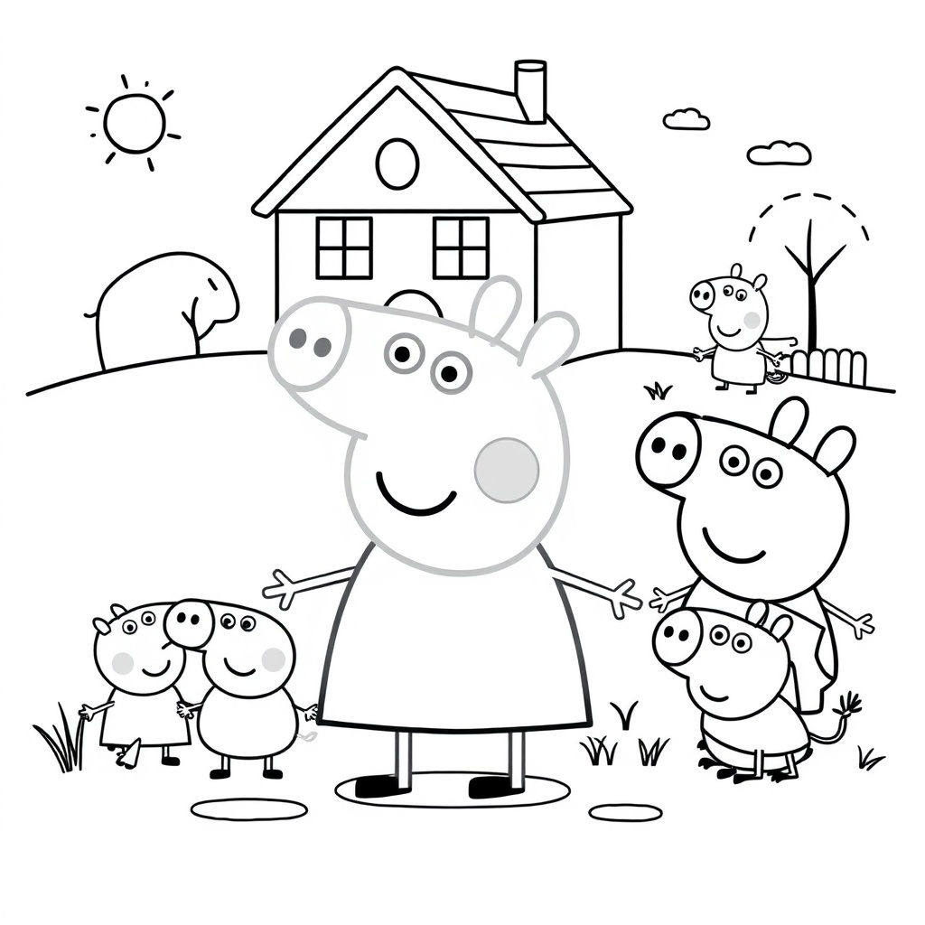 Libro para Colorear de Peppa Pig