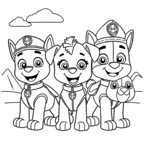 Libro para Colorear de Patrulla de Cachorros