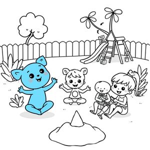 Libro para Colorear de Bluey