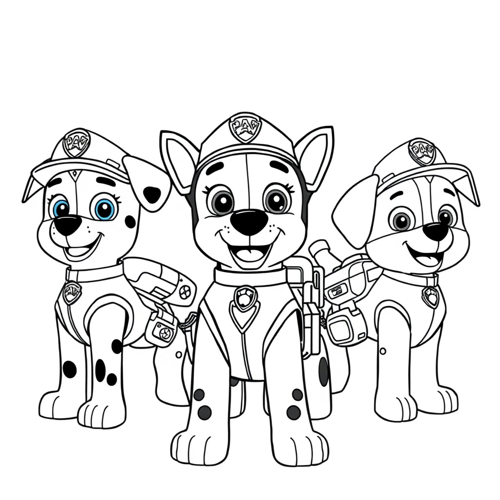 Libro para colorear de la Patrulla Canina