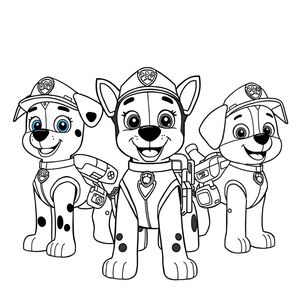 Libro para colorear de la Patrulla Canina