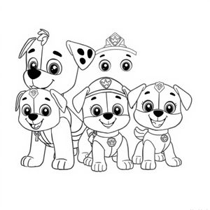 Libro para Colorear: Patrulla de Cachorros