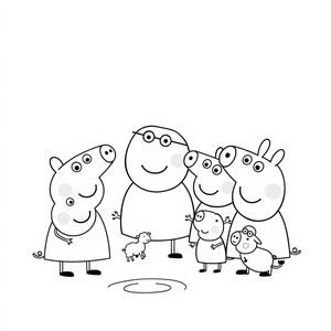 Libro para Colorear de Peppa Pig