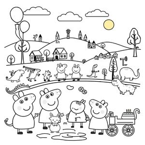 Libro de Colorear Peppa Pig