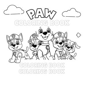 Libro para Colorear Patrulla de Cachorros