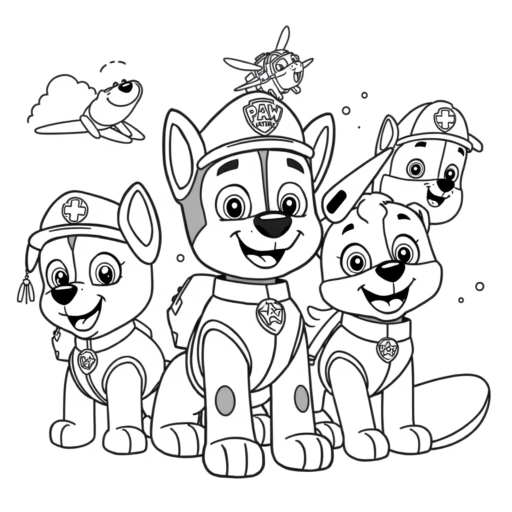 Patrulla Canina: Libro de Colorear de Aventura