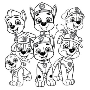 Libro para Colorear de Patrulla Canina