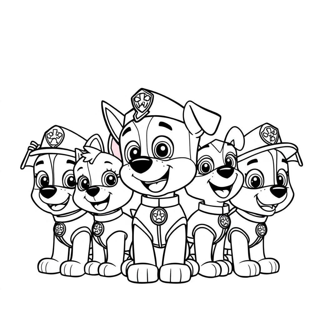 Libro para Colorear de Patrulla Canina