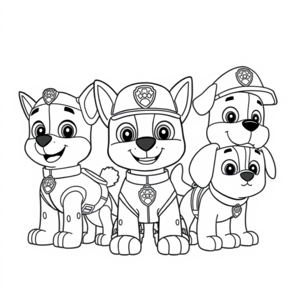 Libro para Colorear de PAW Patrol