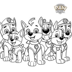 Libro de colorear de Patrulla Canina